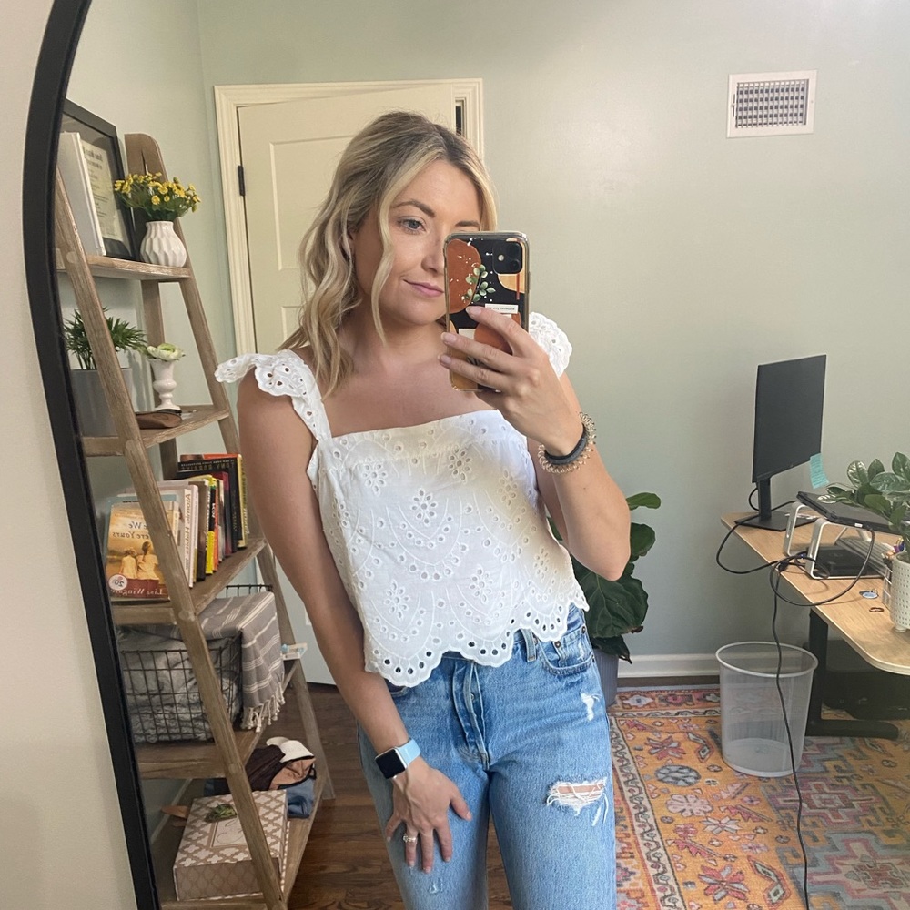 Express white top